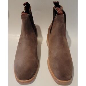 NWOB Ringers‎ Men's Sz 12D Western Chelsea Brown Suede Bootmaker Boot